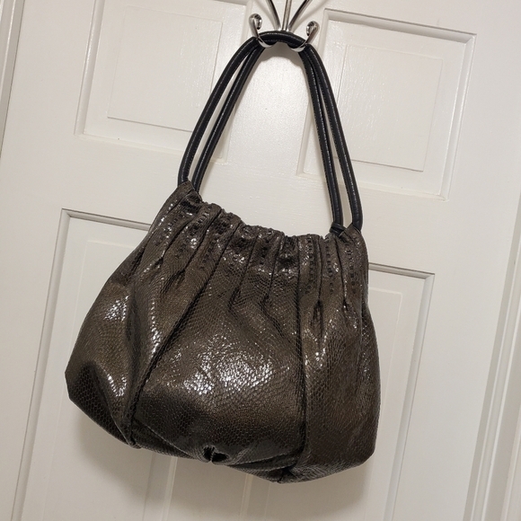 Brighton Breelan Snakeprint Hobo Style Shoulder Bag - Picture 5 of 10